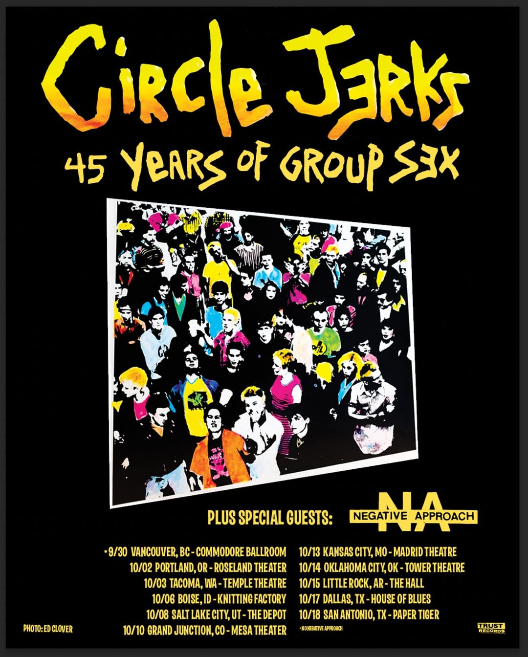 Negative Approach Tour Poster 2025